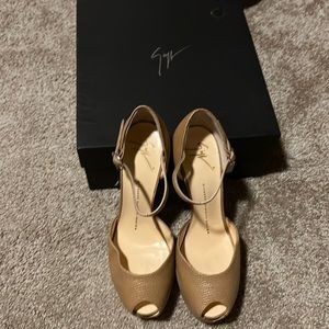 Mary Jane peep toe heels